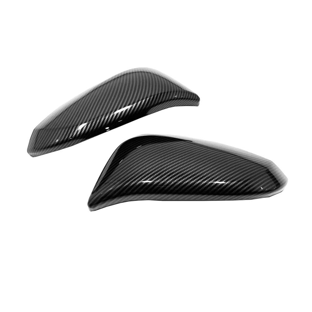 Ярко-черный \ карбоновая дверь, боковая крышка зеркала заднего вида, накладка для автомобиля Toyota Highlander 2015 2016 2017 2018