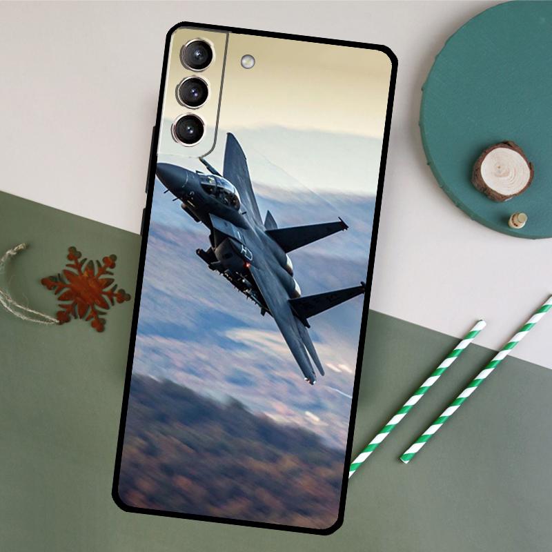 Fighter Planes Case For Samsung Galaxy S23 S22 S21 Ultra S20 FE S10 S9 Note 10 Plus Note 20 Ultra Cover