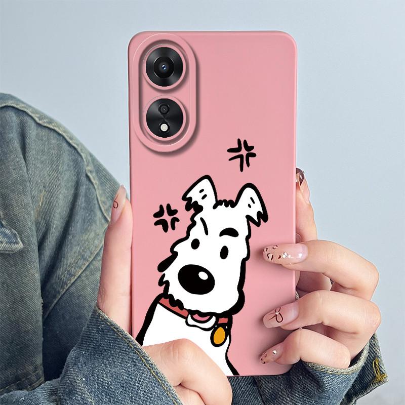 Чехол для телефона OPPO A78 4G CPH2565 Мягкий силикон Милый панда Цветок Мальчики Девочки Расписная оболочка Funda Защитный корпус Coque