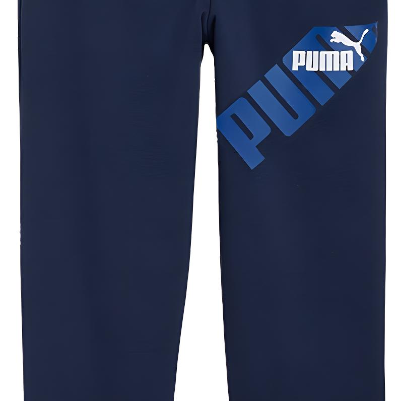 Puma Вязаные спортивные штаны Мягкие Удобные Универсальные Детские брюки Темно-синие 679257-14