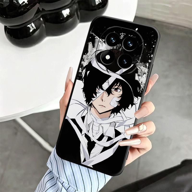 Мягкий чехол для телефона Bungo Stray Dogs Дазай для Xiaomi Redmi Note 12 13 14 15 Pro Plus 11 12S 11S 11T 10 4G Черная задняя крышка