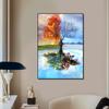 Colorful Four Seasons Landscape Abstract Wall Art Canvas Painting Posters And Prints HD Picture Living For Room Home Decoration