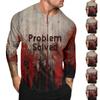 Halloween Print Raglan Sleeve Men's Long Sleeve Top