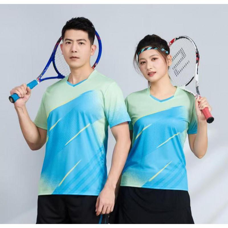 Quick-Dry Badminton Shirt Men Women Kids Students Lightweight Sport Top Breathable Training Tee