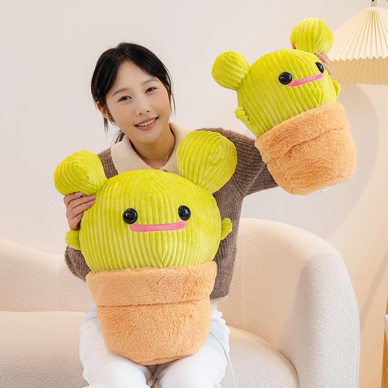 Cactus Plush Toy Plant Doll - Potted Ornament & Photo Prop
