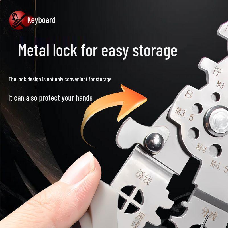 23-in-1 Universal Multi-Function Wire Stripping and Cutting Pliers