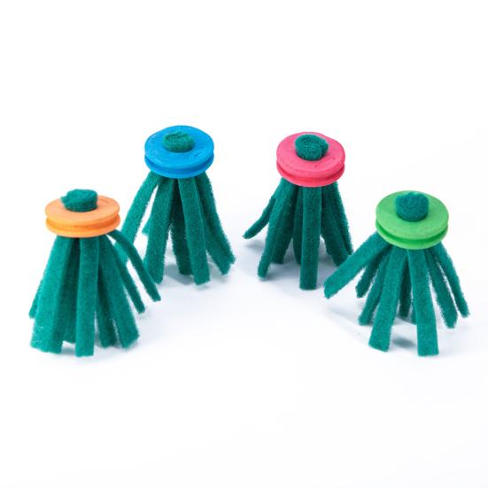 Нерестовые мопы для рыб Безопасные для аквариумных рыб мопы для размножения Мопы для откладывания икры с плавающими пенопластовыми кольцами для петушков, гуппи