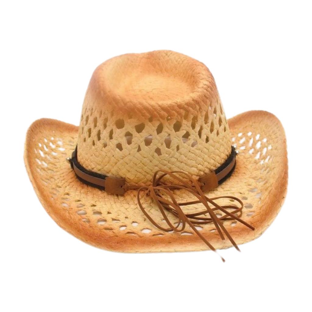 Windproof And Sunscreen Straw Hat  Breathable Beach Spring And Summer New Hollow Windproof Travel Denim Top Hat