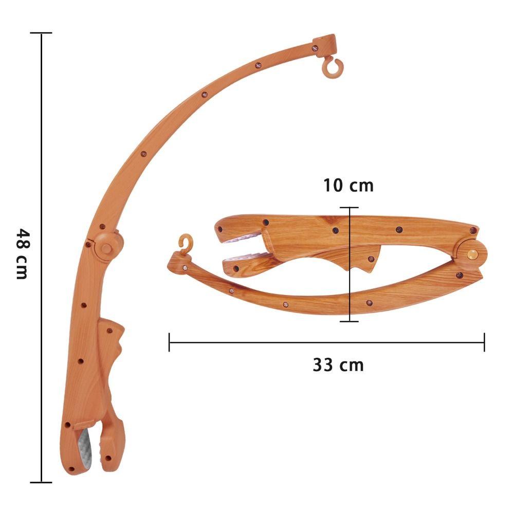 Clamp Mount Baby Crib Mobile Wood Grain Infant Bed Decor Detachable Bed Hanging Toy Infant Bed