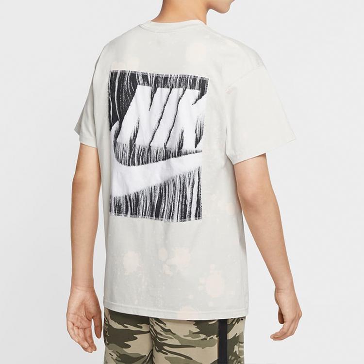 Nike Drop Shoulder Sleeve T-Shirt Men's Light Bone