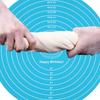 Набор из 2 гибких круглых силиконовых ковриков для выпечки, нескользящие, для раскатки теста, выпечки тортов, приготовления пищи, замешивания теста и подготовки продуктов