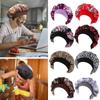 Красота Кудрявый Пружинящий Шапочка Для Волос Головной Убор Повязка На Голову Чехол Ночной Спящий Шапочка Атласный Чепчик Шапочки Для Химиотерапии