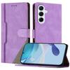 For Samsung Galaxy A56 5G Leather Case Triangle Patchwork Wallet Stand Shockproof Phone Cover
