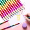 12 шт./лот, концентрические радужные цветные карандаши для рисования, детский карандаш для рисования, набор цветных карандашей для школы, скрапбукинга, журнала, цветные карандаши
