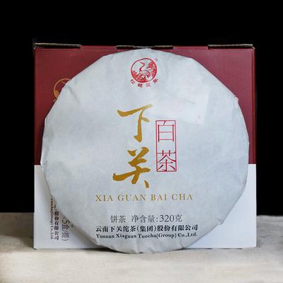 2018 XIA GUAN BAI CHA Dali Белый чайный торт Чай Jinggu Moonlight Pu'er 320г Коробка