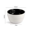 Measuring Ceramic Bowl Reusable Household Salad Noodle Bowls High Temperature Resistant Espresso Coffee Cup with Scale Tableware