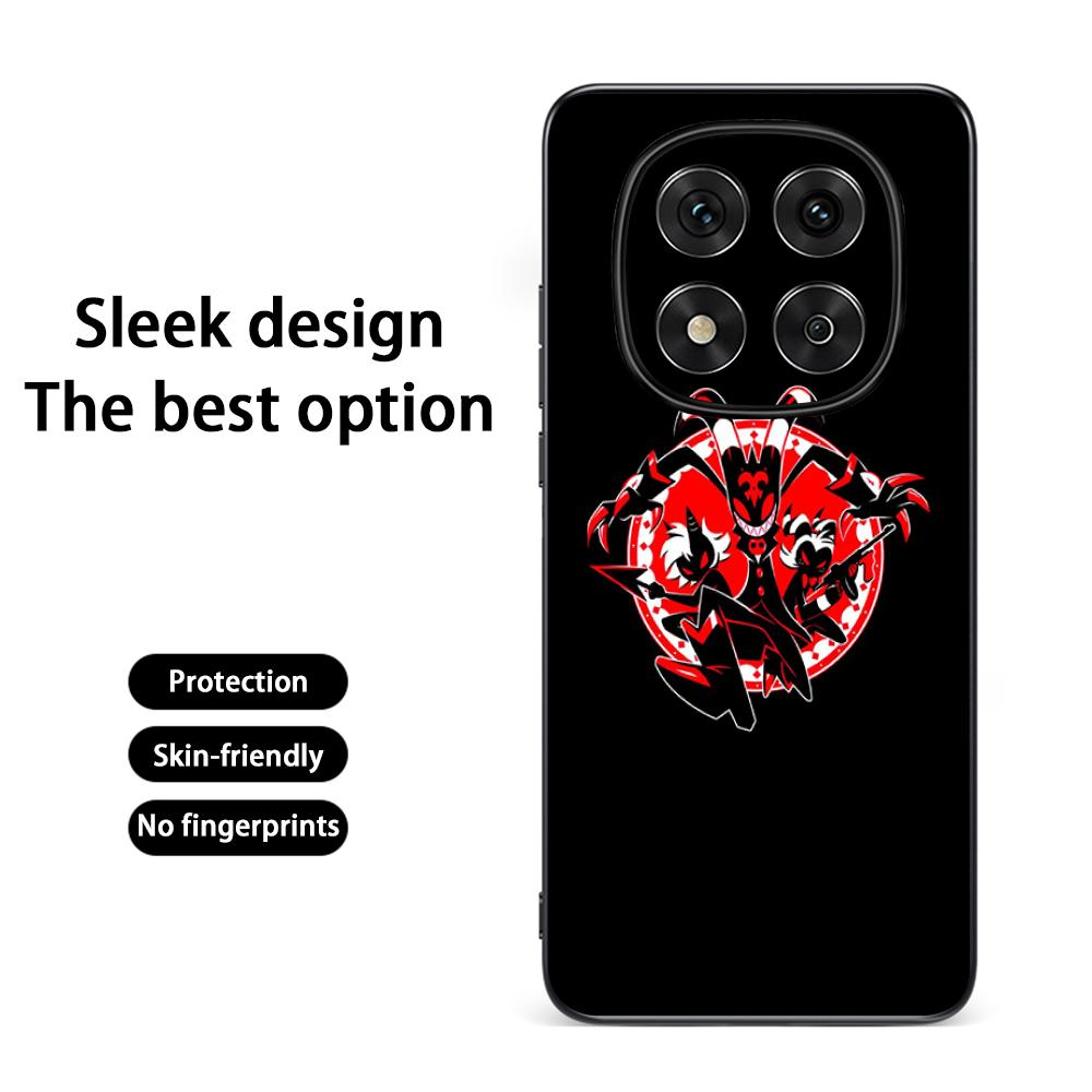 Классический аниме-узор Helluva Boss Чехол для телефона Для Redmi Note 14 13 12 11 Pro Plus S 5G 14C A3 Мягкий черный чехол для телефона
