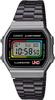 Digital Wristwatch, UNO™ Collaboration Model A168WEUC-1A, Gunmetallic, for Men, Women, and Kids [Imported]