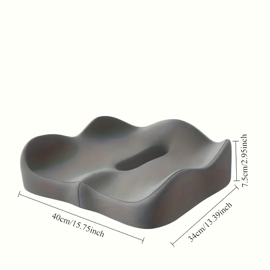 Эргономичная подушка под копчик из пены с памятью, Нескользящая мягкая поддержка | Съемный чехол из моющегося полиэстера, Подходит для офисных кресел, инвалидных колясок и автомобильных сидений