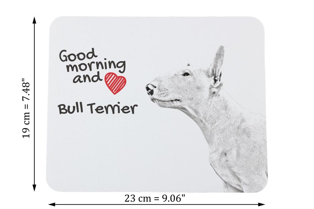 Bull Terrier, Bully – Mouse pad with print, personalized dog-themed mouse pad | Art-Dog