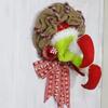 1Pc Christmas Wreaths Creative Front Door Decorations Christmas Home Decorating Props
