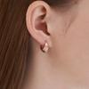 CRANNE 14K GF Bold Volume One-Touch Earrings C24EGF210