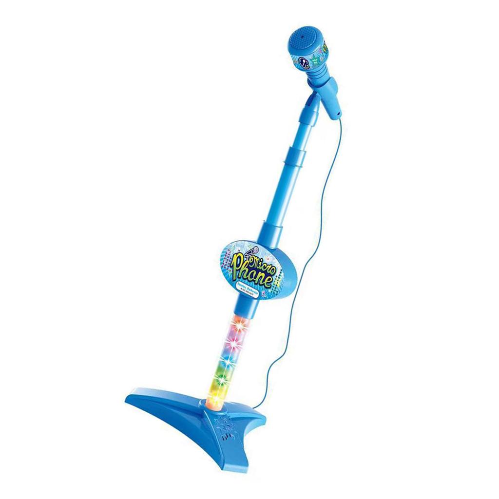 Детский микрофон с подставкой, музыкальный инструмент, игрушка, слуховая развивающая игрушка, детская игрушка для пения в помещении, игрушка для караоке