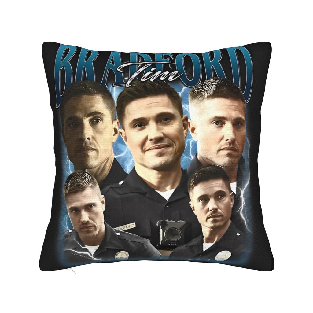 Tim Bradford Pillow Cover  Funny Pillow Case For Living Room Chair Square Cushion Cover Birthday Present