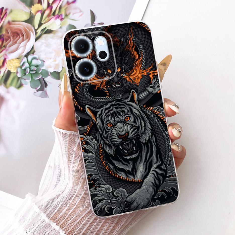 Чехол для Oppo Reno 14 Pro Чехол Reno14 F 5G с рисунком из разноцветных цветов Мягкий тонкий чехол для телефона Для Oppo Reno 14F Reno14 FS Pro Fundas