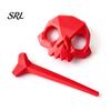 Punk Style Hair Clips Skull Stick, 3D Printed Gothic Bone Slide Barrette Non Slip for Women, Spooky Dark Pin Halloween Cosplay Luminous Pins Night