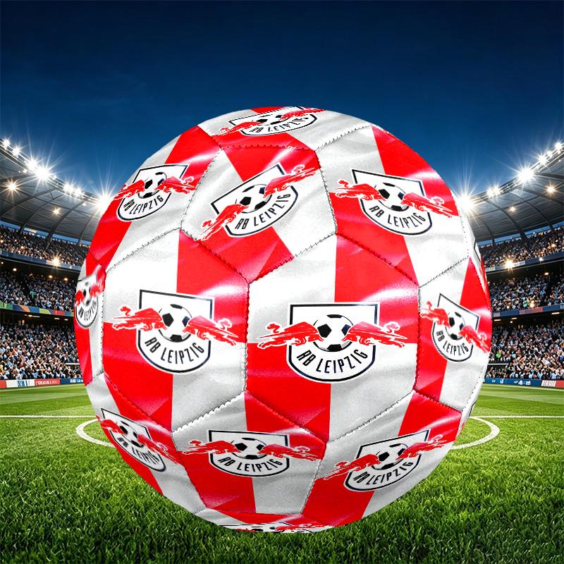 RB Leipzig Print Size 5 Soccer Ball, PU Wear Resistant Football for Match Training and Daily Practice, Birthday Gift for Soccer Fans