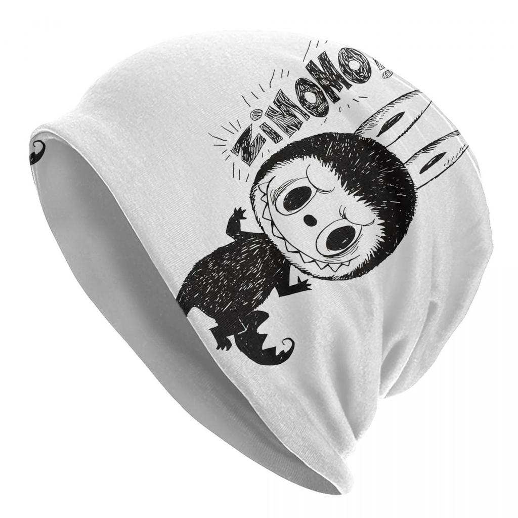 Cute Doll Monsters Bonnet Hats Hip Hop Outdoor Skullies Beanies Hat for Unisex Women Warm Dualuse Cap
