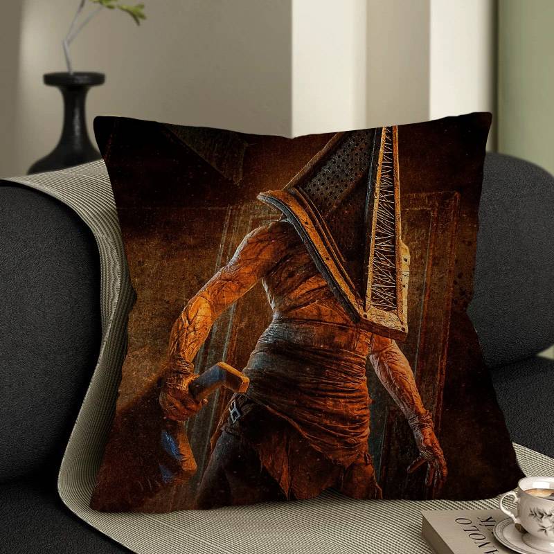 Horror Game SSilent HHill Pillow Cover for Bedroom Room and Living Room Sofa Decorative Cushion Cover