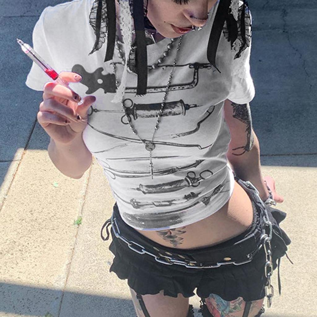 Женские укороченные топы с индивидуальным принтом, с коротким рукавом и круглым вырезом, повседневные футболки, летние облегающие рубашки, уличная одежда