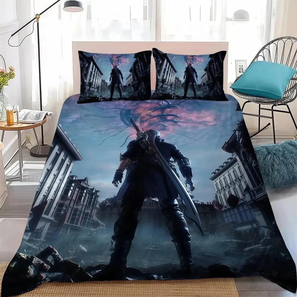 Duvet Cover Pillowcase D-Devil May Cry 5Bedding Set Kids Boy Girl Bedroom Decoration 2/3piece set Single/Double/Queen Large Size