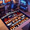 1pc Denver Broncos LOGO Entrance Mat, Non-Slip Mat Area Rug,Room Decor, Outdoor Decor, Kitchen Rug,Doormat - Machine Washable, Easy to Clean