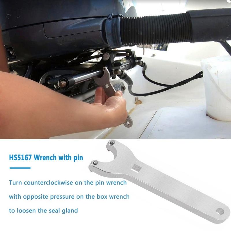 Hs5157 Комплект уплотнений гидравлического цилиндра рулевого управления с передним креплением и штифтовым ключом, совместимым с Seastar