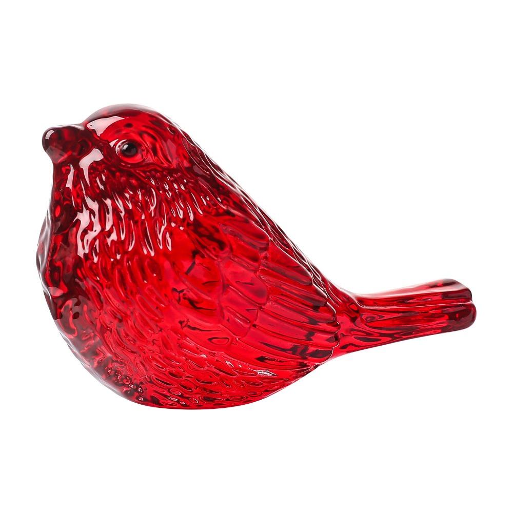 Funny Colorful Crystal Bird Ornaments Handicraft Nordic Lucky Bird Figurine Unique Bird Statue Crafts Table Decoration