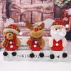 Christmas Ornaments: Snowman, Reindeer & Santa Plush Pendants