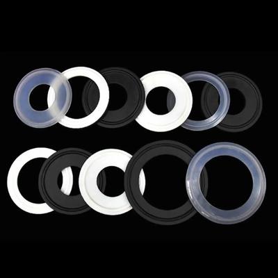Материал VMQ PTFE EPDM FKM 1/2" 3/4" 1" 1.5" 2" 2.5" 3" 3.5" 4" - 10" Зажим Tri Clamp Санитарное Уплотнительное Кольцо Прокладка Прокладка-шайба