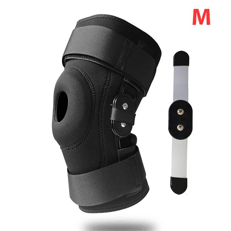 1 Piece Brace Knee Hinged Support Gel Patellar Support With Removable Reversible Stabilizer