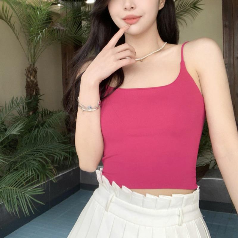 Летний женский жилет Design Sense Camisole Vest Модная женская уличная одежда для девочек Топы-майки