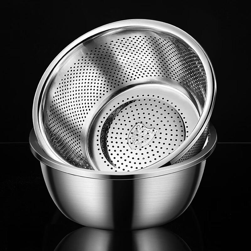 Lion Search 304 Stainless Steel Mixing Bowl with Glass Lid