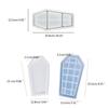 Coffin Resin Tray Molds for Making Jewelry Tray Earrings Display Stand DIY Craft Coffin Shaped Jewelry Tray Molds