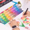 12-48 цветов Акриловые маркеры для рисования DIY Водонепроницаемые ручки-кисти для рисования по дереву, камню, холсту, стеклу, ткани, росписи яиц и камней