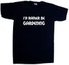 I'D Rather Be Gardening V-Neck T-Shirt