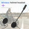 Kebidumei Moto Helmet Headset Bluetooth 5.0 Speaker Ultra-Thin Motorcycle Earphones BT 5.0 Wireless Riding Skiing Headphone Handsfree Call Music Play