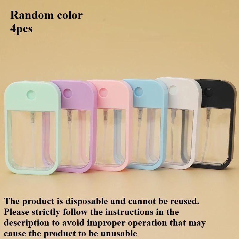 Новинка, 45 мл, 6 цветов, портативное многоразовое дезинфицирующее средство для рук, бутылки со спиртом, мини-распылитель для карточек, дорожный разлив косметики, пресс