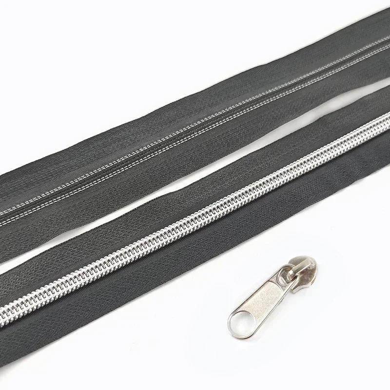 3/5/10 м 5# Нейлоновая тесьма-молния со слайдером Сумки Одежда Ремонт молний Пластиковая спиральная молния DIY Одежда Замена Швейные аксессуары