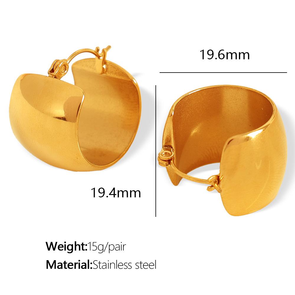 Japanese and Korean Simple Striped Ear Clip Female Temperament Wild Ring for Girlfriend Chic Valentine's Day Gift Trendy